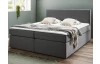 Postel boxspring Aston 180x200 cm, stredne šedá látka