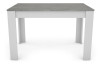 Jedálenský stôl Adam 120x80 cm, biely/šedý betón, rozkladací