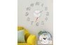 Nalepovacie hodiny 35 cm, strieborné