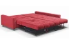 Rohová sedacia súprava Kevin,  šípkovo červená látka, pravý roh