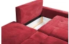 Rohová sedacia súprava Kevin,  šípkovo červená látka, pravý roh