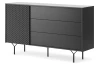 Úložná komoda Raven, čierna