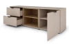 TV skrinka so zásuvkami Avola, 140 cm, béžová kašmír/dub cremona