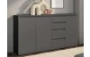 Široká komoda so šuplíkmi Brest, 160 cm, antracitová