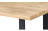 Konferenčný stolík z dubového dreva Chris U, 110x70 cm