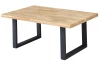 Konferenčný stolík z dubového dreva Chris U, 110x70 cm