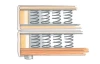 Posteľ boxspring Aston 120x200 cm, antracitovo šedá látka