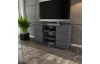 Vysoký TV stolík Oskar TV, grafitový, výška 65 cm
