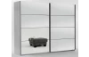 Posuvné dvere ku korpusu skrine šírky 225 cm Easy Plus, zrkadlo