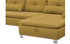 Sedacia súprava Madeira 3B, horčicová žltá látka, tvar ľavé U