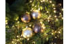 Vianočná ozdoba sklenená guľa 7 cm, hnedá