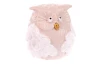 Dekoračná soška Sova, biela keramika