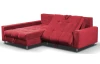 Rohová sedacia súprava Kevin,  šípkovo červená látka, ľavý roh