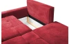 Rohová sedacia súprava Kevin,  šípkovo červená látka, ľavý roh