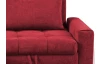 Rohová sedacia súprava Kevin,  šípkovo červená látka, ľavý roh