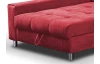 Rohová sedacia súprava Kevin,  šípkovo červená látka, ľavý roh