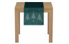 Vianočný behúň na stôl Stromčeky, zelený, 40x150 cm