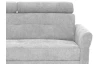 Rohová sedacia súprava Harris, svetlo šedá látka, ľavý roh