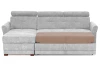 Rohová sedacia súprava Harris, svetlo šedá látka, ľavý roh