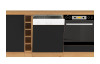 Predný panel na vstavnú kuchynskoú umývačku Modena, 45 cm, dub artisan/čierna