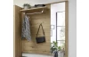 Predsieňový šatníkový panel so zrkadlom Tira, dub artisan