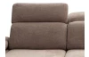Rohová sedacia súprava Odessa, svetlo hnedá látka, ľavý roh
