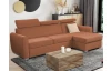 Rohová sedacia súprava Mistic, terracota látka