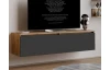 Závesná TV skrinka Asko Living, 135 cm, dub artisan/antracit