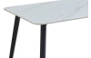 Jedálenský stôl Cody 140x80 cm, imitácia bieleho mramoru
