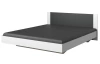 Posteľ s nočnými stolíkmi Nora 160x200 cm, biela/grafitová