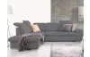 Rohová sedacia súprava Aldon, šedá tkanina, ľavý roh