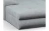 Sedacia súprava Bono Maxi, tvar U, svetlo šedá látka