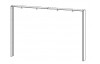 Paspartový rám s osvetlením k šatníkovej skrini Syncrono, 323 cm, biely