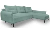 Rohová sedacia súprava Dream, mentolovo zelená látka, pravý roh