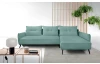 Rohová sedacia súprava Dream, mentolovo zelená látka, pravý roh