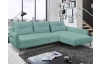 Rohová sedacia súprava Dream, mentolovo zelená látka, pravý roh