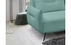 Rohová sedacia súprava Dream, mentolovo zelená látka, pravý roh