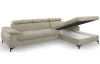 Rohová sedacia súprava Scala, béžová látka, pravý roh