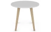 Okrúhly konferenčný/odkladací stolík Porto 50 cm, biely