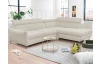 Rohová sedacia súprava Othello, svetlo béžová látka, pravý roh