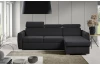 Rohová sedacia súprava Mistic, čierna látka