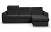 Rohová sedacia súprava Mistic, čierna látka