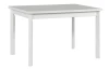 Obdĺžnikový jedálenský stôl Maxim 120x80 cm, bielená borovica/biely
