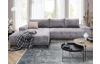 Rohová sedačka Mauro, holubia sivá látka, ľavý roh