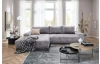 Rohová sedačka Mauro, holubia sivá látka, ľavý roh
