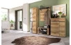 Predsieňová šatníková skriňa so zrkadlom Fargo, 55 cm, dub evoke/grafit