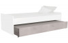 Prídavné výsuvné lôžko pod posteľ Joker, biele/šedý beton