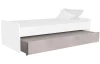 Prídavné výsuvné lôžko pod posteľ Joker, biele/šedý beton
