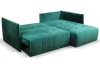 Rohová sedacia súprava Magic, tmavo zelená látka