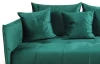 Rohová sedacia súprava Magic, tmavo zelená látka